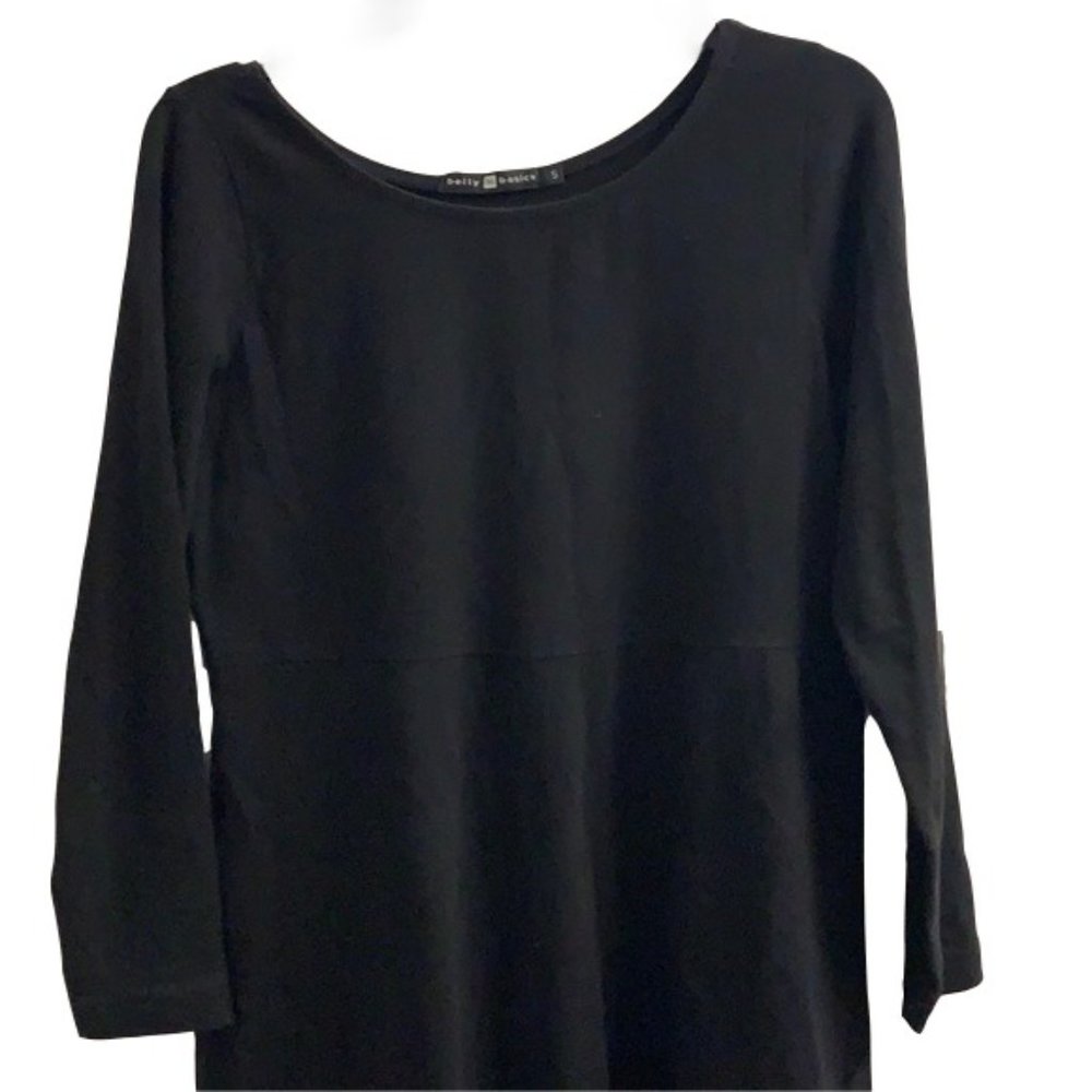 Belly Basics black plain small maternity dress S